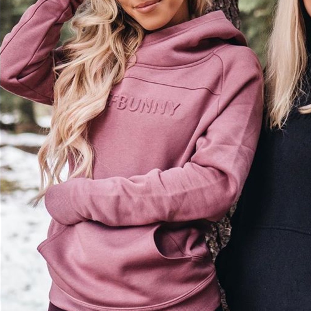 Buffbunny hoodie muave pink medium